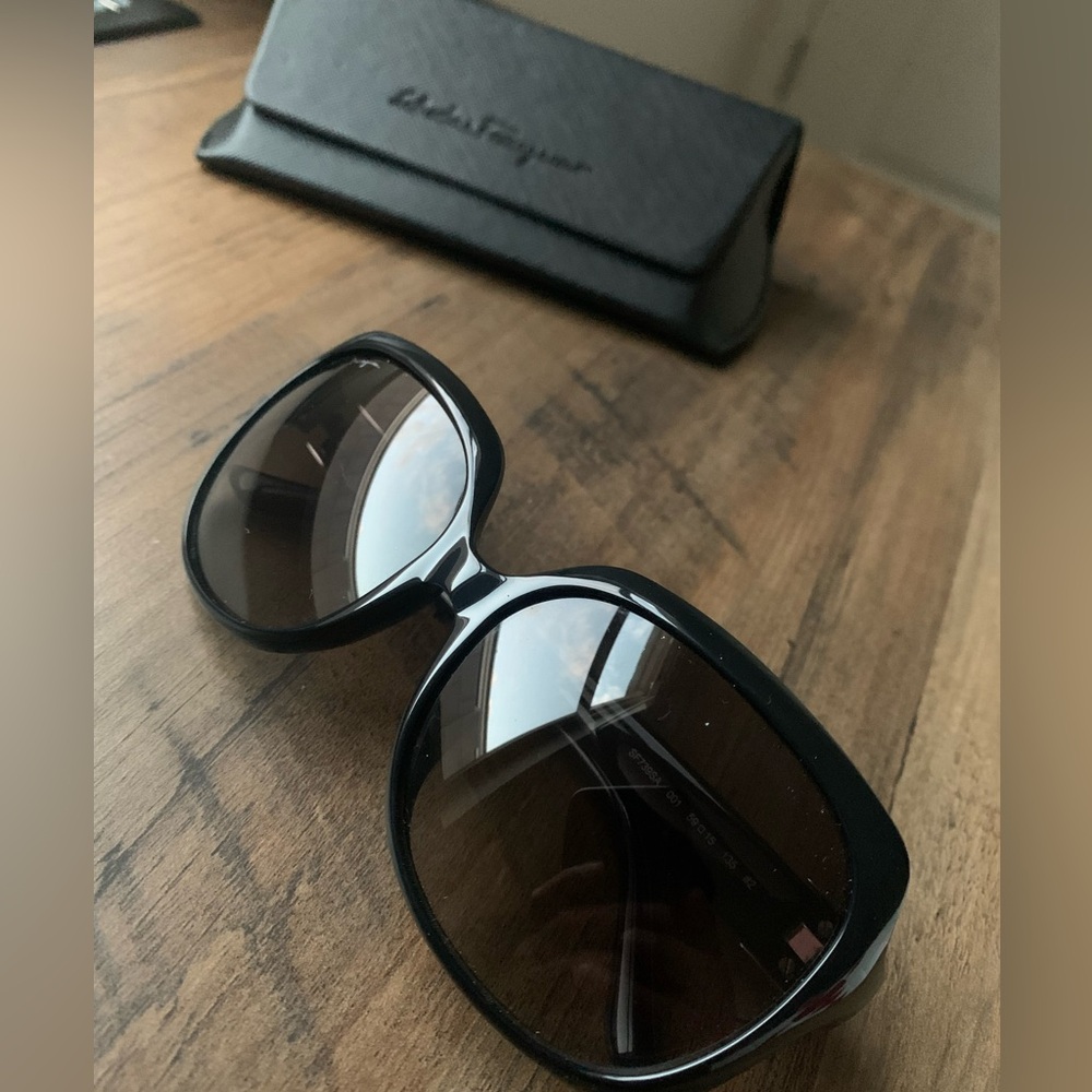Salvatore Ferragamo Black Sunglasses